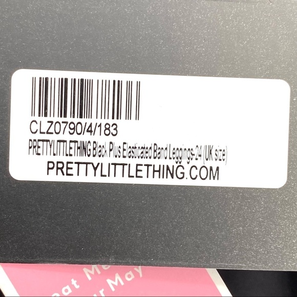 PrettyLittleThing Women's Plus Size Elasticated Band Leggings - US 20 - Picture 6 of 6